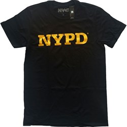 New York City - Unisex Nypd Text Logo T-Shirt