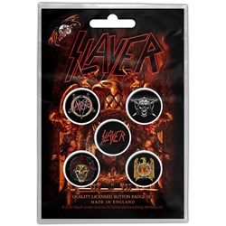 Slayer - Unisex Eagle Button Badge Pack