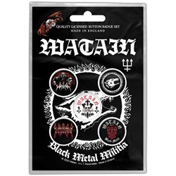 Watain - Unisex Black Metal Militia Button Badge Pack