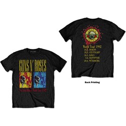 Guns N' Roses - Unisex Use Your Illusion World Tour T-Shirt