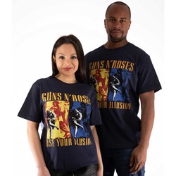 Guns N' Roses - Unisex Use Your Illusion Navy T-Shirt