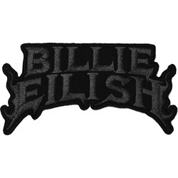 Billie Eilish - Unisex Flame Black Standard Patch