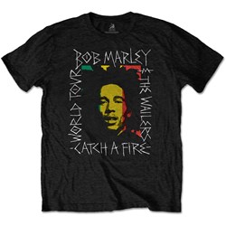 Bob Marley - Unisex Rasta Scratch T-Shirt