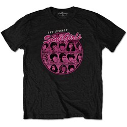 The Rolling Stones - Unisex Some Girls Circle Version 1 T-Shirt