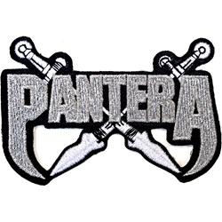 Pantera - Unisex Silver Swords Standard Patch
