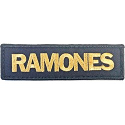 Ramones - Unisex Gold Logo Standard Patch