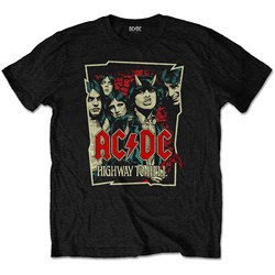 AC/DC - Unisex Highway To Hell Sketch T-Shirt