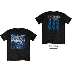 Slipknot - Unisex 20Th Anniversary Tattered & Torn T-Shirt