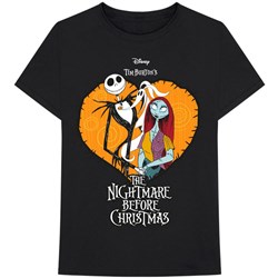 Disney - Unisex The Nightmare Before Christmas Heart T-Shirt