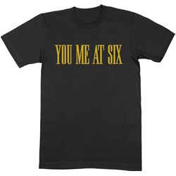 You Me At Six - Unisex Yellow Text T-Shirt