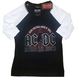 AC/DC - Womens Hard As Rock Raglan T-Shirt
