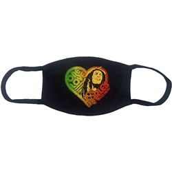 Bob Marley - Unisex One Love Heart Face Mask