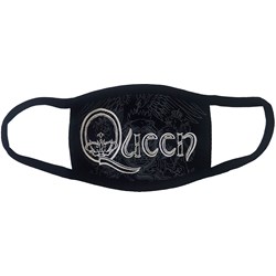 Queen - Unisex White Retro Logo Face Mask