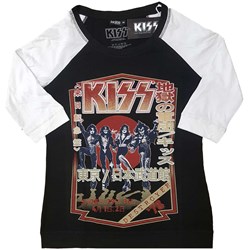KISS - Womens Destroyer Tour '78 Raglan T-Shirt