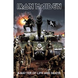 Iron Maiden - Unisex A Matter Of Life And Death Textile Poster