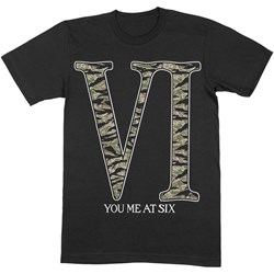 You Me At Six - Unisex Camo Vi T-Shirt