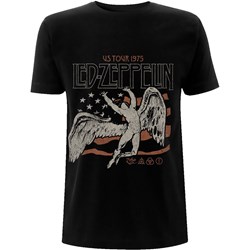 Led Zeppelin - Unisex Us 1975 Tour Flag T-Shirt