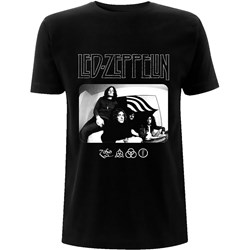 Led Zeppelin - Unisex Icon Logo Photo T-Shirt
