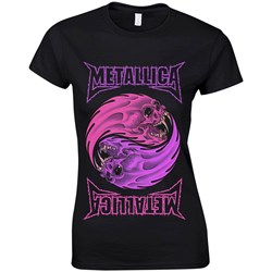 Metallica - Womens Yin Yang Purple T-Shirt