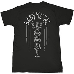 Babymetal - Unisex Skull Sword T-Shirt