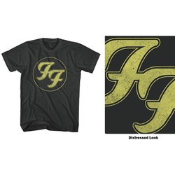 Foo Fighters - Unisex Distressed Ff Logo T-Shirt