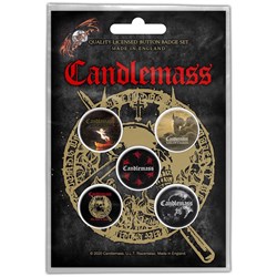 Candlemass - Unisex The Door To Doom Button Badge Pack