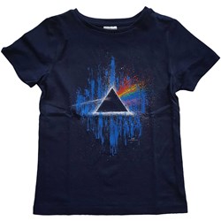 Pink Floyd - Kids Dark Side Of The Moon Blue Splatter T-Shirt