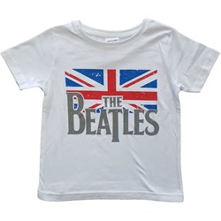 The Beatles - Kids Logo & Vintage Flag T-Shirt