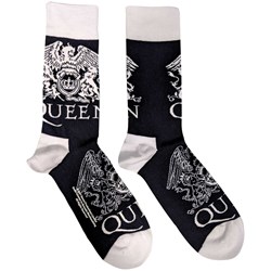 Queen - Unisex White Crests Ankle Socks