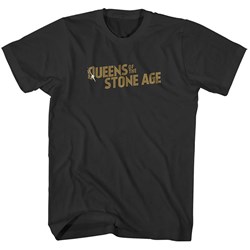 Queens Of The Stone Age - Unisex Bullet Shot Logo T-Shirt