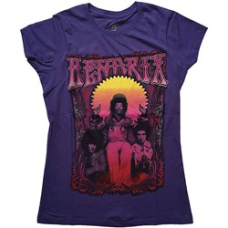 Jimi Hendrix - Womens Karl Ferris Wheel T-Shirt
