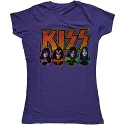 KISS - Womens Logo, Faces & Icons T-Shirt