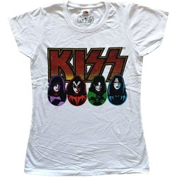 KISS - Womens Logo, Faces & Icons T-Shirt