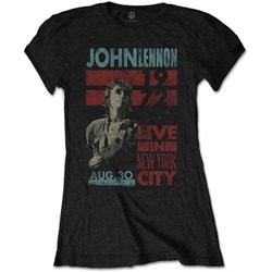John Lennon - Womens Live In Nyc T-Shirt