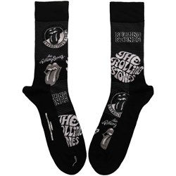 The Rolling Stones - Unisex Mono Logos Ankle Socks