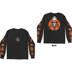 Disney - Unisex The Nightmare Before Christmas All Characters Orange Long Sleeve T-Shirt