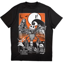 Disney - Unisex The Nightmare Before Christmas Orange Moon T-Shirt