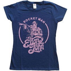 Elton John - Womens Rocketman Circle Point T-Shirt