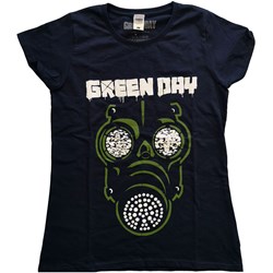 Green Day - Womens Green Mask T-Shirt