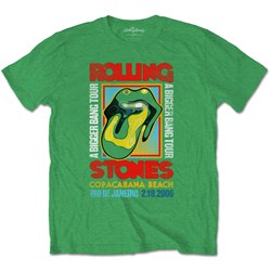 The Rolling Stones - Unisex Copacabana Green T-Shirt