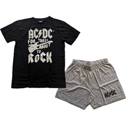 AC/DC - Unisex Ftatr Guitar Summer Pyjamas