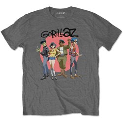 Gorillaz - Unisex Group Circle Rise T-Shirt