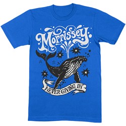 Morrissey - Unisex Never Giving In/Whale T-Shirt