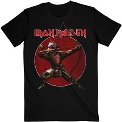 Iron Maiden - Unisex Senjutsu Eddie Archer Red Circle T-Shirt
