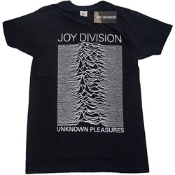 Joy Division - Unisex Unknown Pleasures White On Black T-Shirt