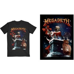 Megadeth - Unisex Santa Vic Chimney T-Shirt