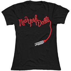 New York Dolls - Womens Lipstick Logo T-Shirt