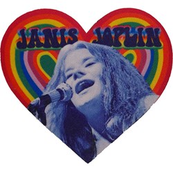 Janis Joplin - Unisex Heart Standard Patch