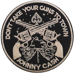 Johnny Cash - Unisex Don'T Take Your Guns Standard Patch