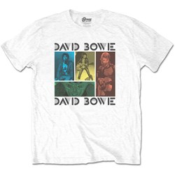 David Bowie - Unisex Mick Rock Photo Collage T-Shirt